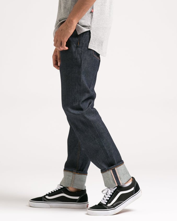 Slim Stretch Selvedge Denim - Color: Indigo | Blue