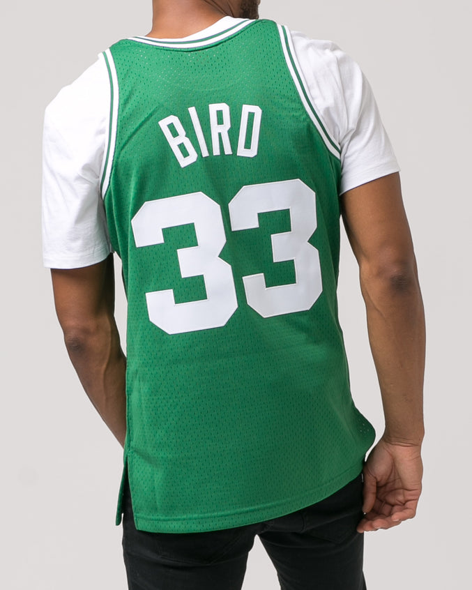 Larry Bird Swingman Jersey - Color: Green | Green