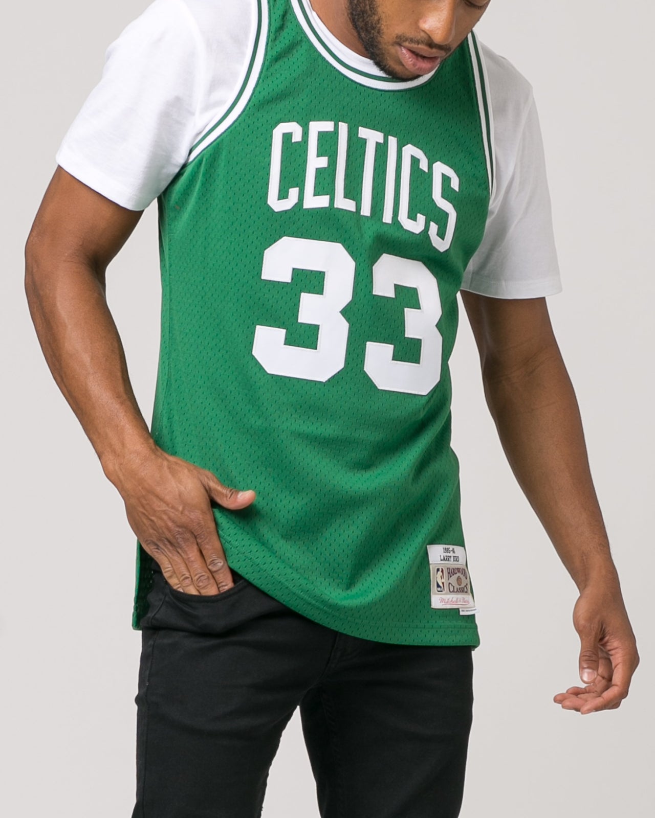 Larry Bird Swingman Jersey - Color: Green | Green