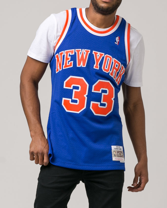 Patrick Ewing Swingman Jersey - Color: Blue | Blue