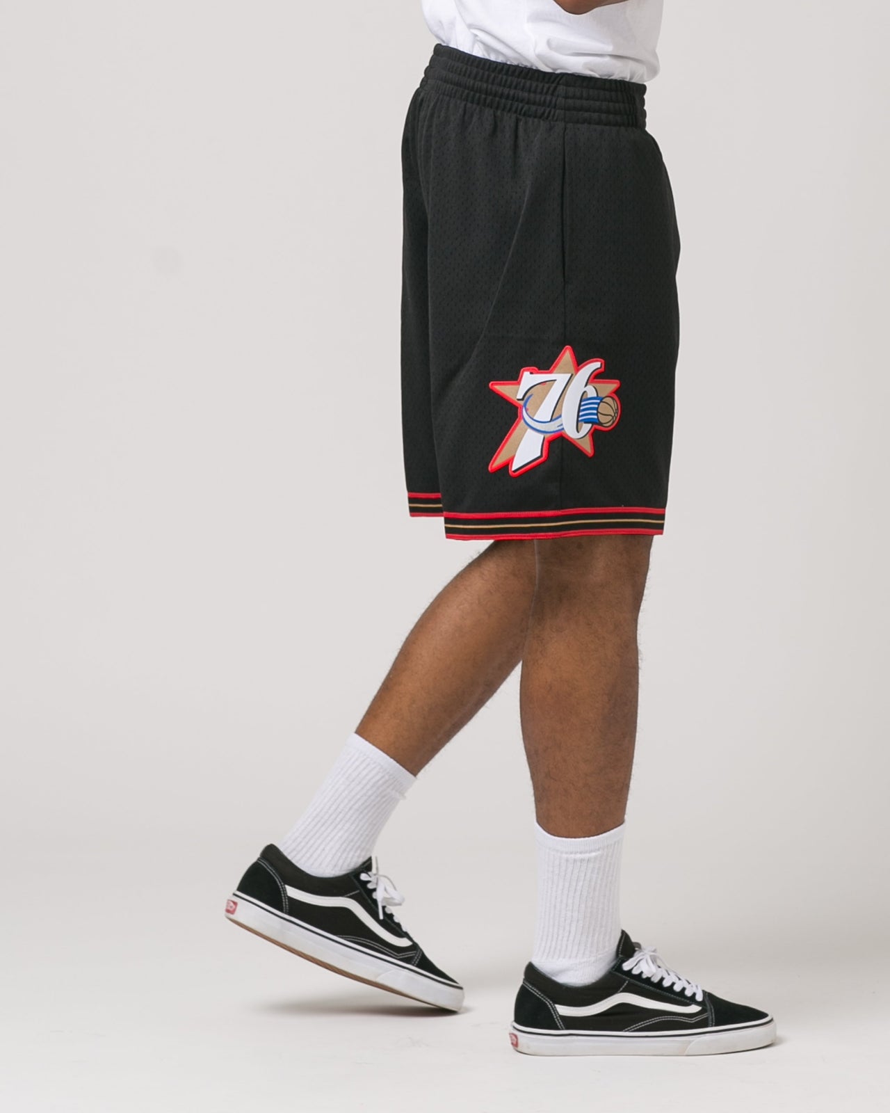 Philadelphia 76ers Swingman Shorts - Color: Black | Black