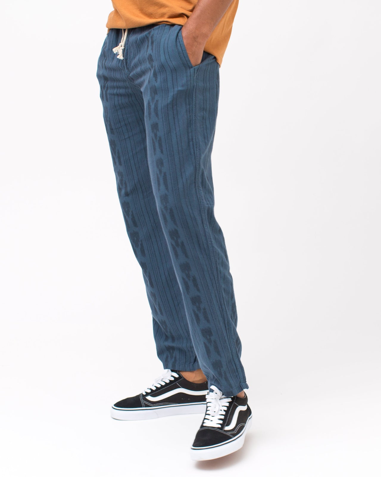 Farmer Dave Pant - Color: Indigo Ikat | Blue