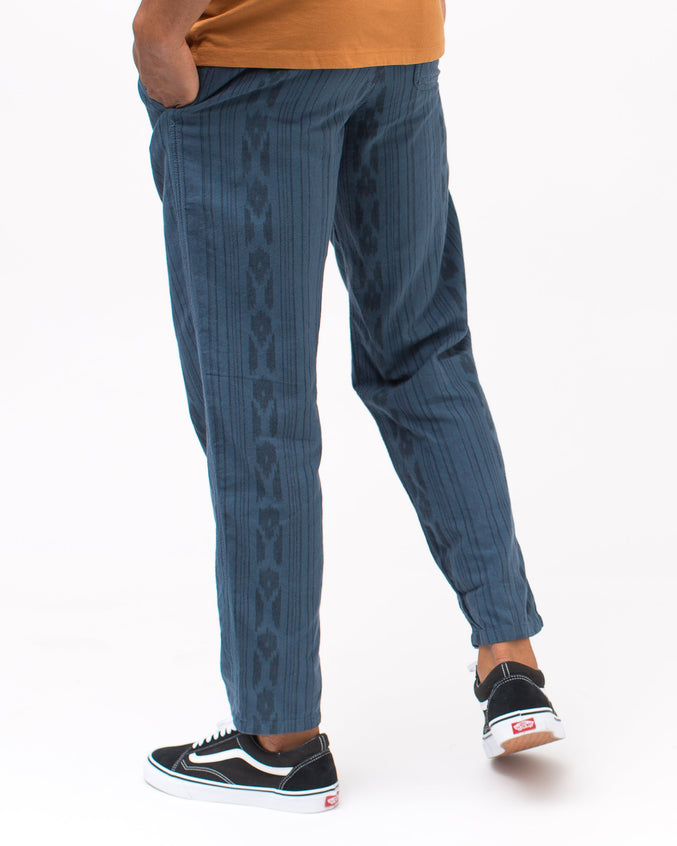 Farmer Dave Pant - Color: Indigo Ikat | Blue