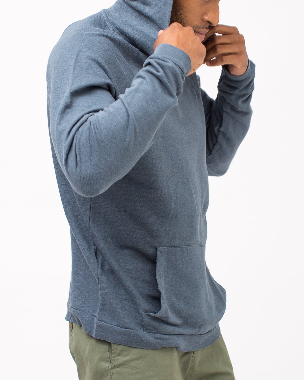 Hemp Hoodie - Color: Dull Indigo | Blue