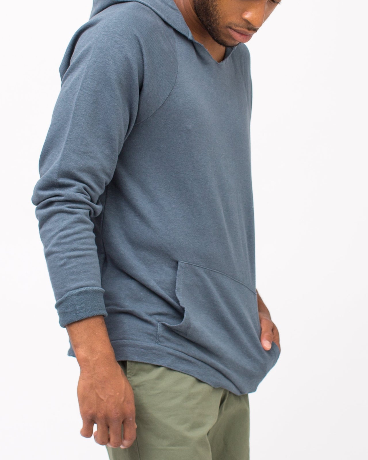 Hemp Hoodie - Color: Dull Indigo | Blue