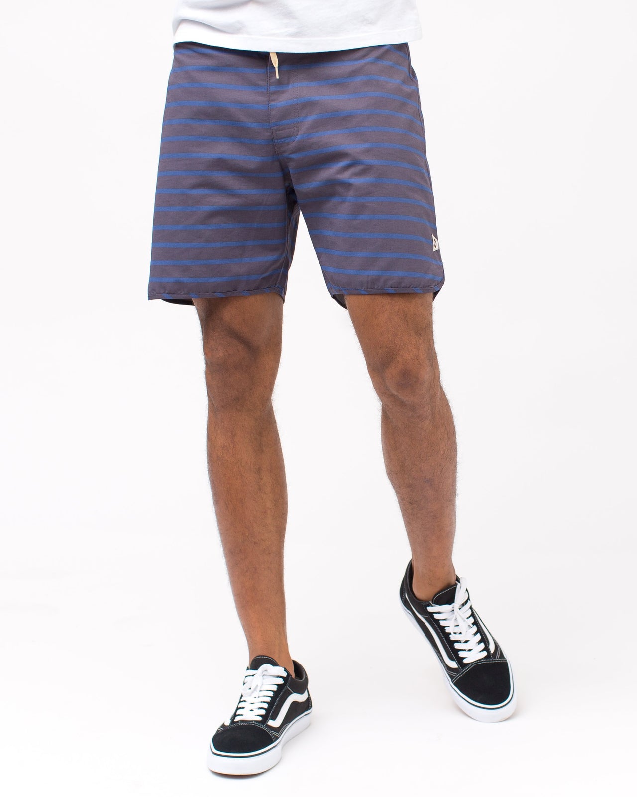 Cut Out Stripes Trunk - Color: Black/Indigo Stripe | Black