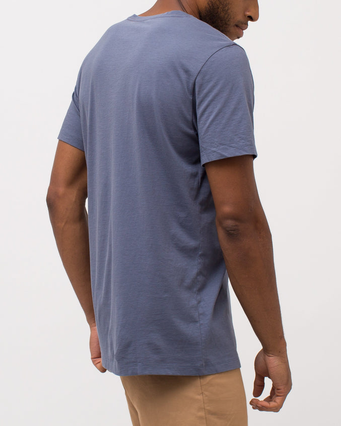 Open Neck Tee - Color: Flint Stone | Gray