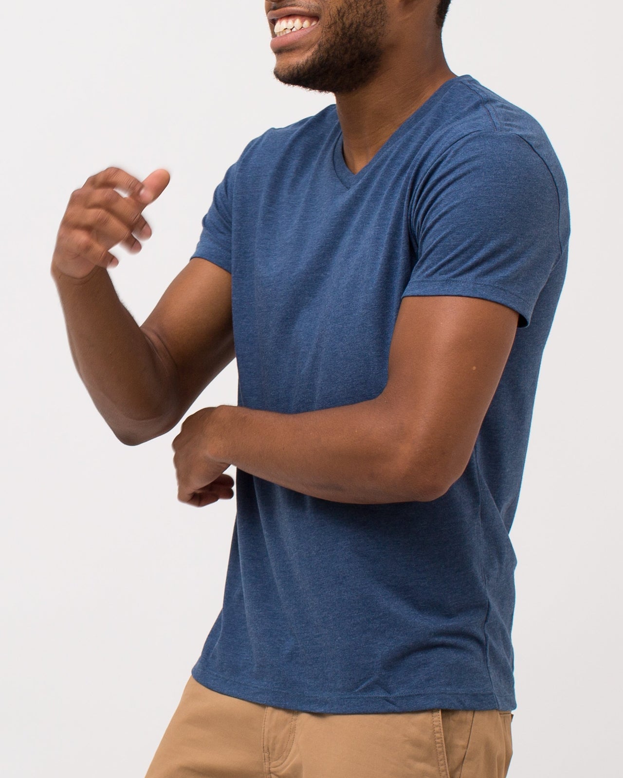 The Daily Vee - Color: Heather Navy | Blue