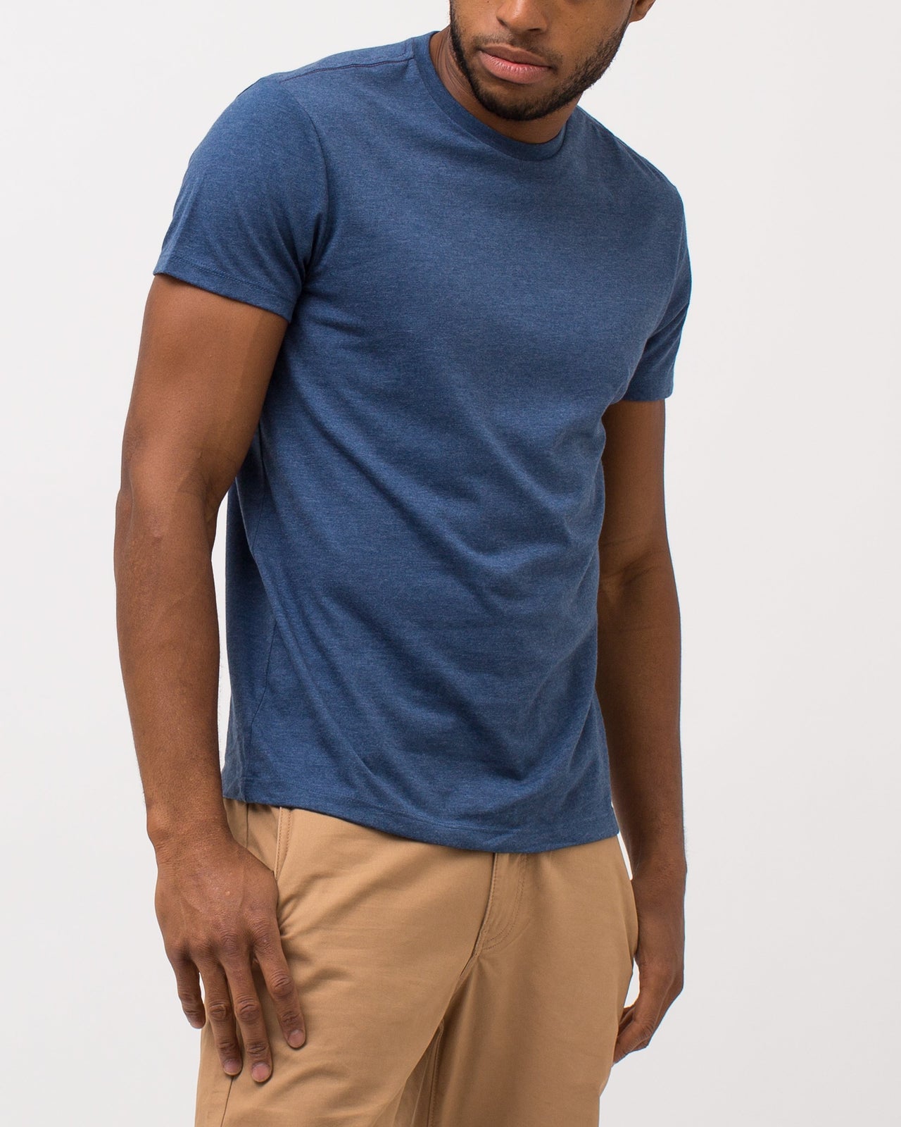 The Daily Tee - Color: Heather Navy | Blue