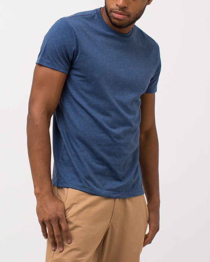 The Daily Tee - Color: Heather Navy | Blue