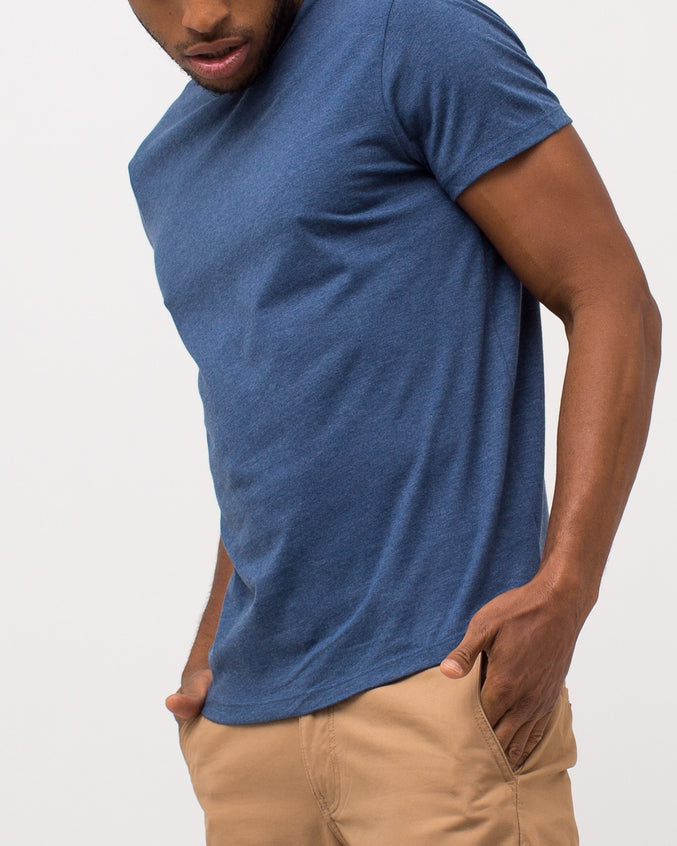 The Daily Tee - Color: Heather Navy | Blue