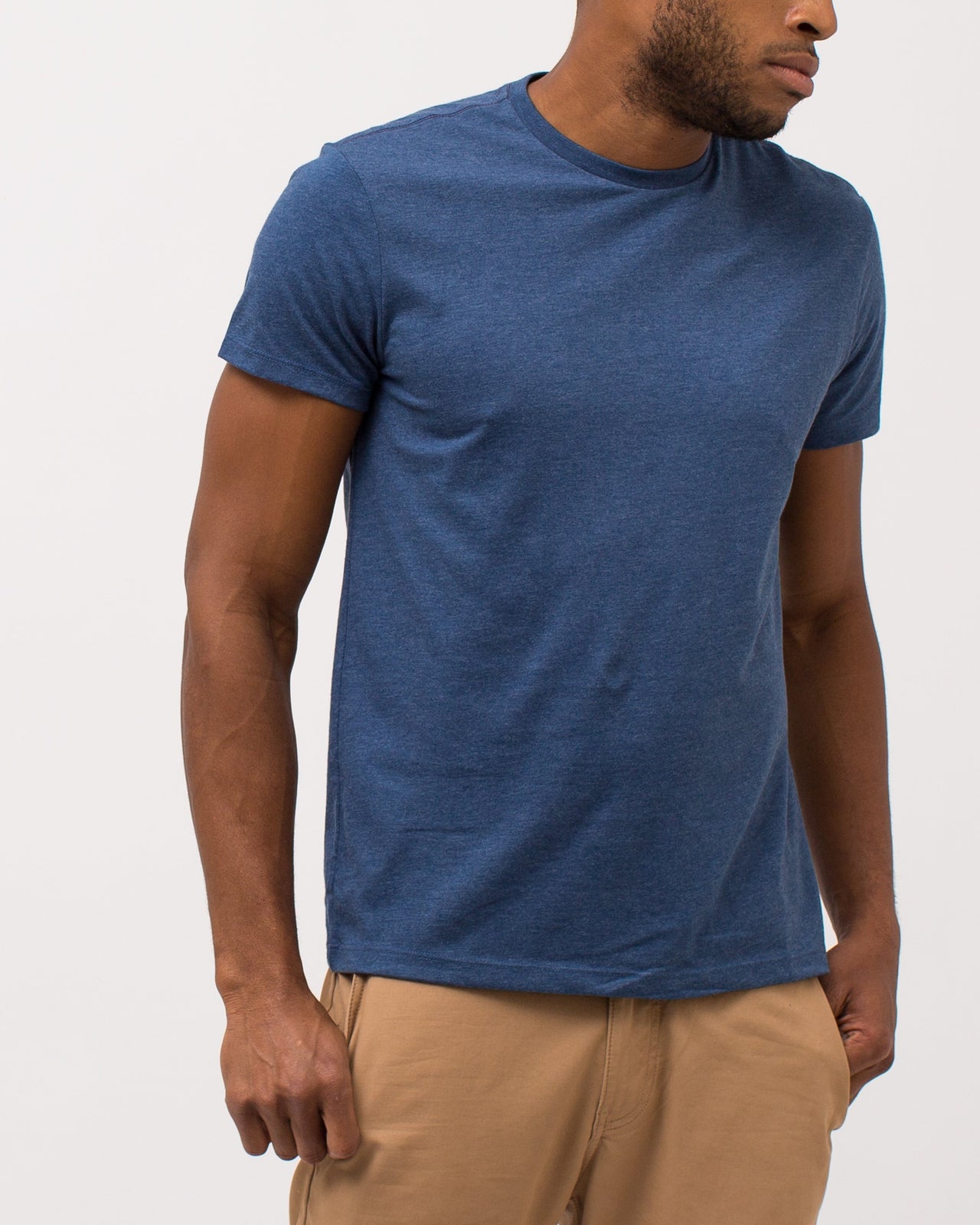The Daily Tee - Color: Heather Navy | Blue