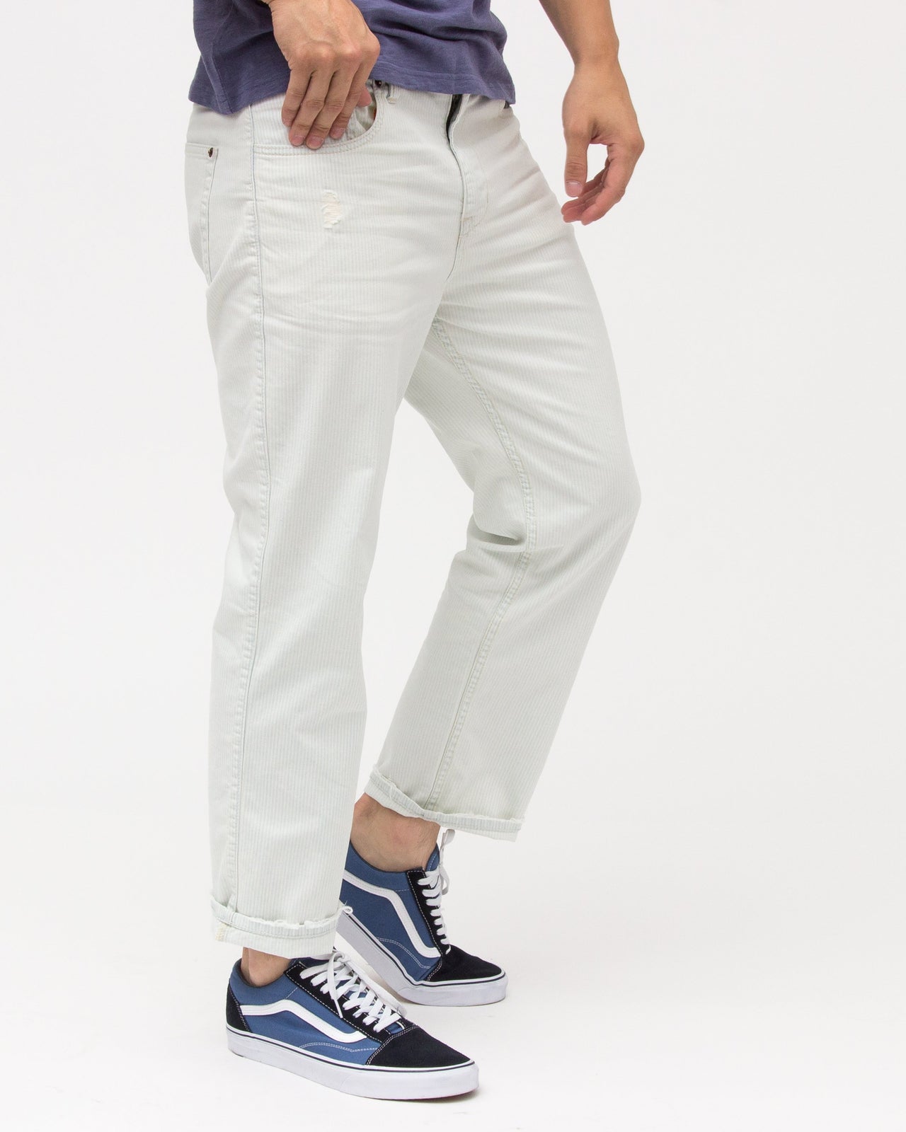 Aeillo Taper Denim - Color: Railroad Stripe | Multi