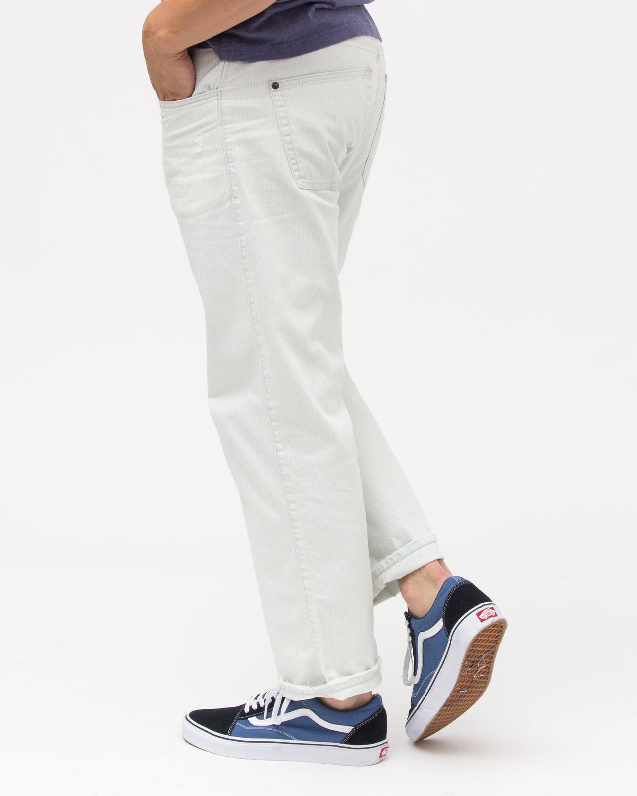 Aeillo Taper Denim - Color: Railroad Stripe | Multi