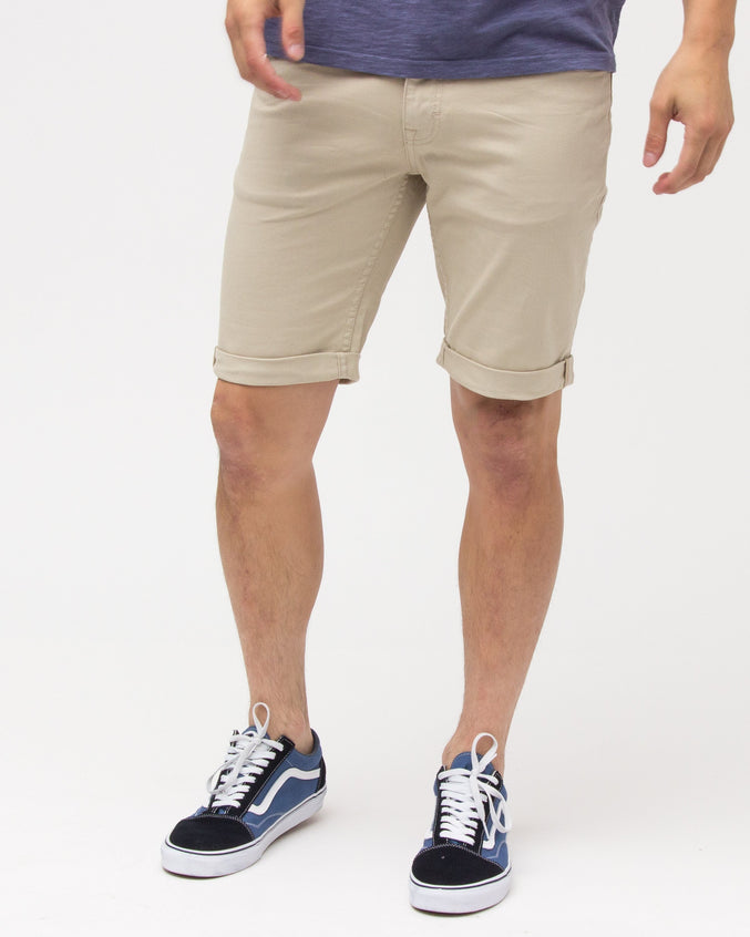 DENIM SHORTS - Color: Natural | Beige