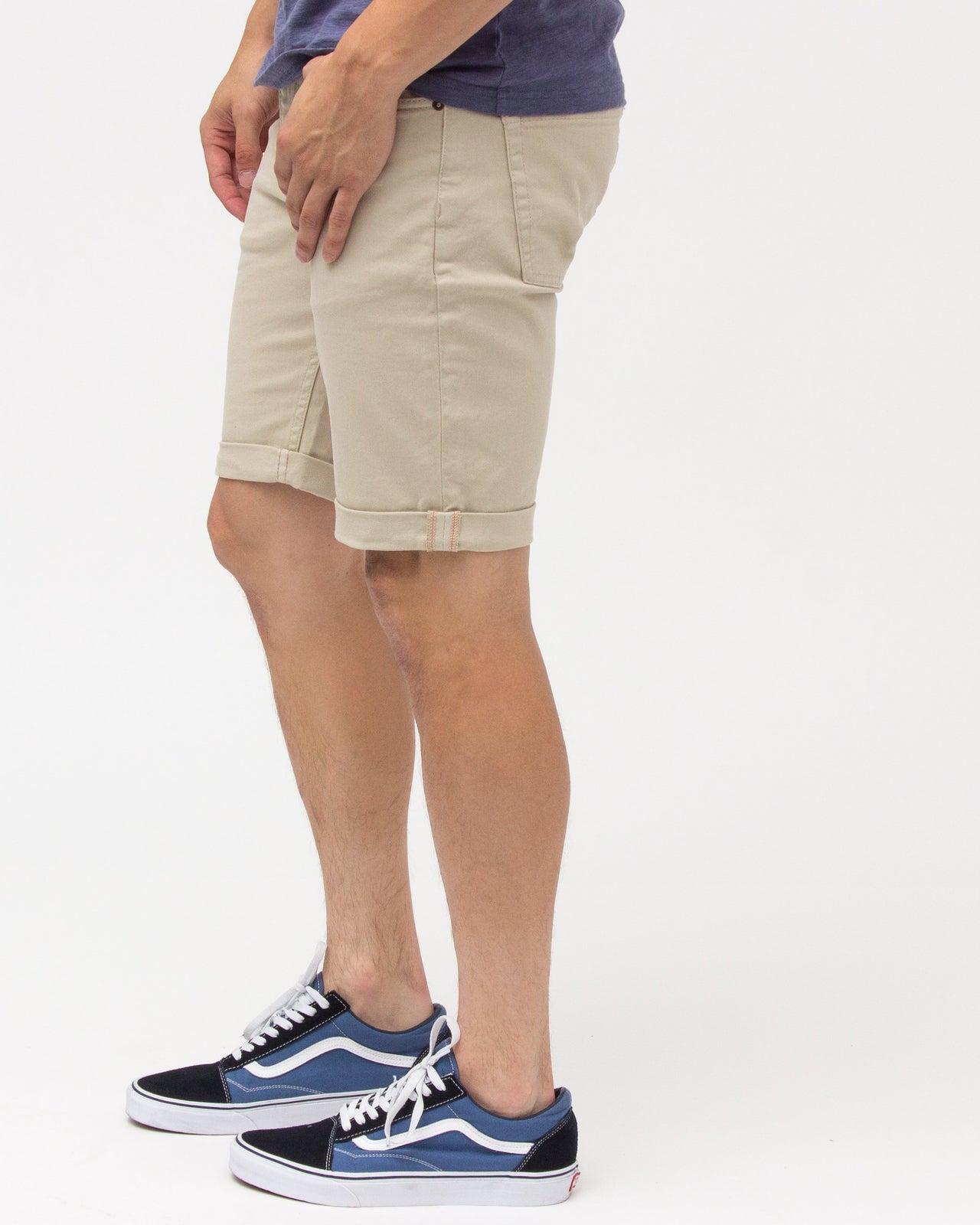 DENIM SHORTS - Color: Natural | Beige
