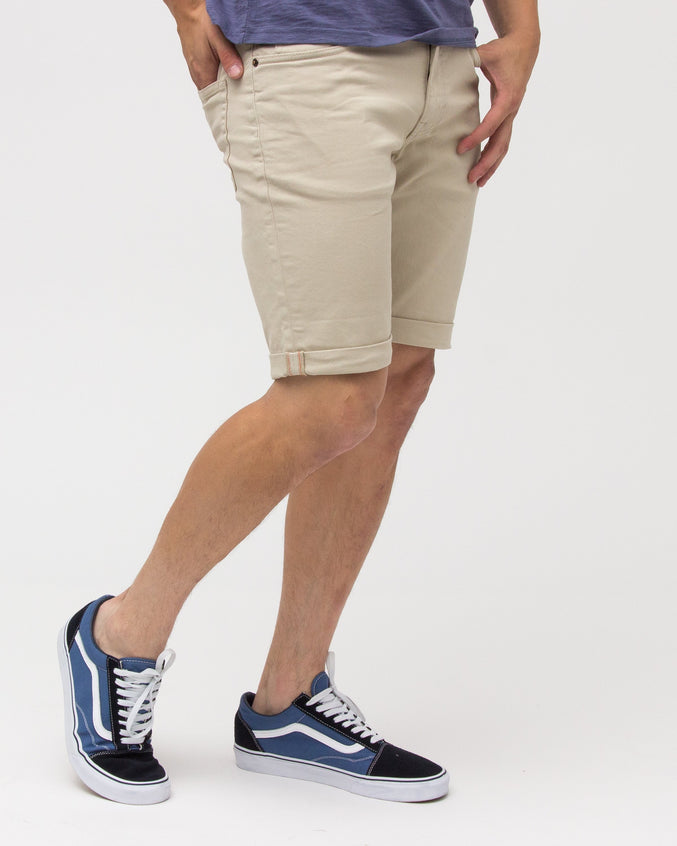 DENIM SHORTS - Color: Natural | Beige