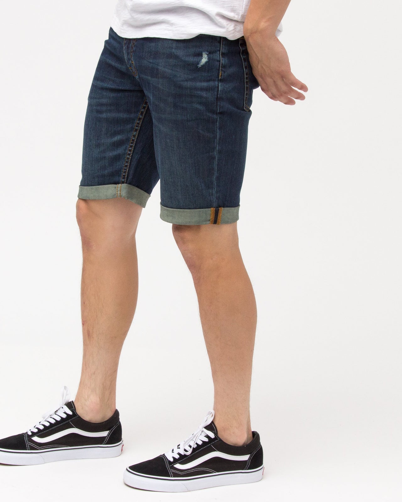 DENIM SHORTS - Color: Dark Wash | Blue