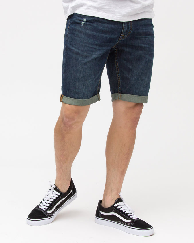 DENIM SHORTS - Color: Dark Wash | Blue