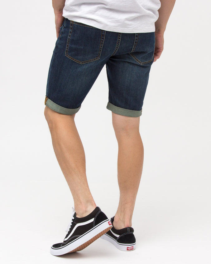 DENIM SHORTS - Color: Dark Wash | Blue