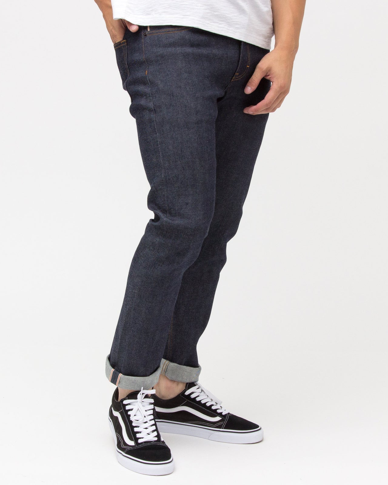 Skinny Stretch Selvedge Denim - Color: Indigo | Blue
