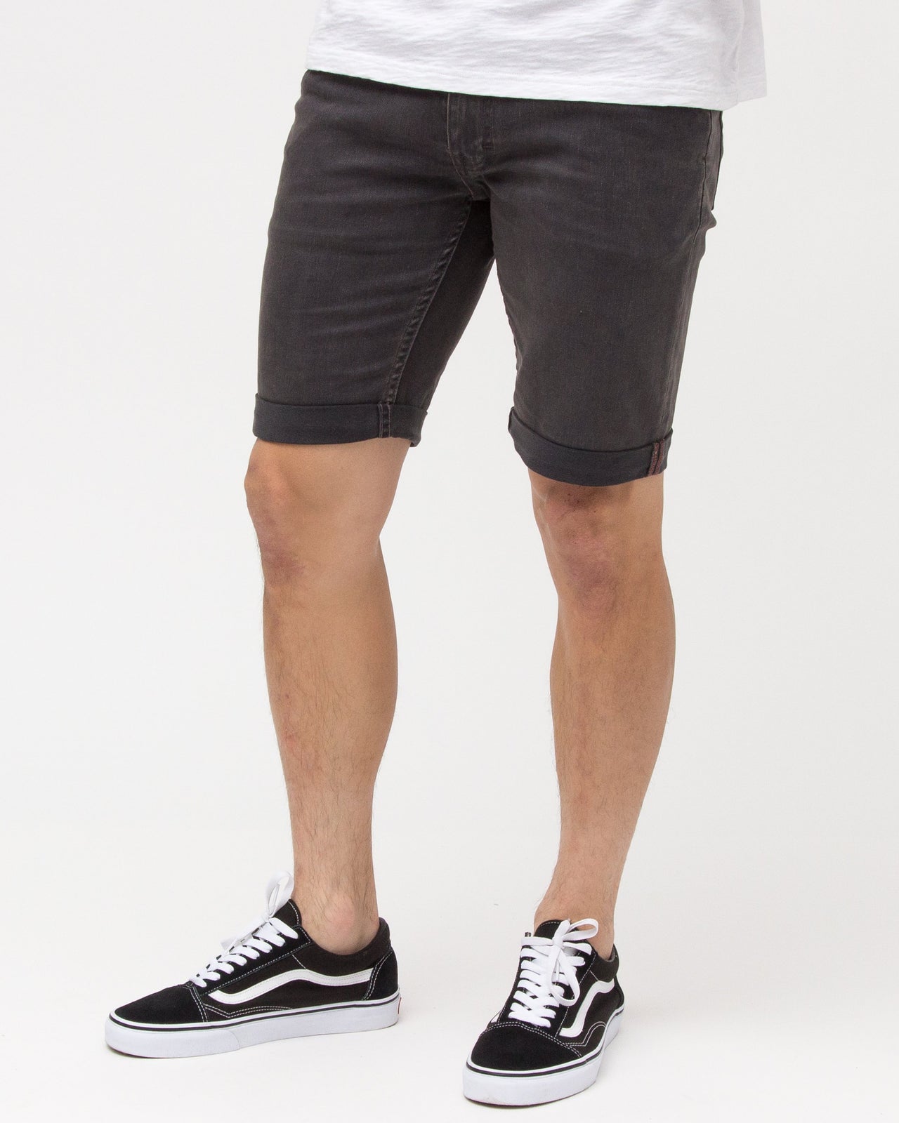 DENIM SHORTS - Color: Grey | Gray