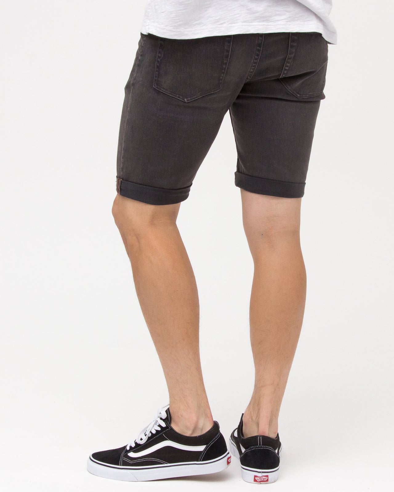 DENIM SHORTS - Color: Grey | Gray