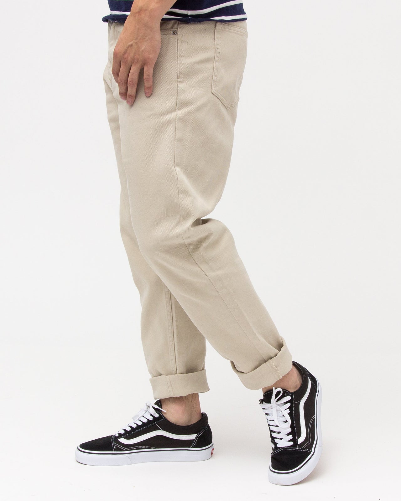 Garment Dye taper Denim - Color: Natural | Beige