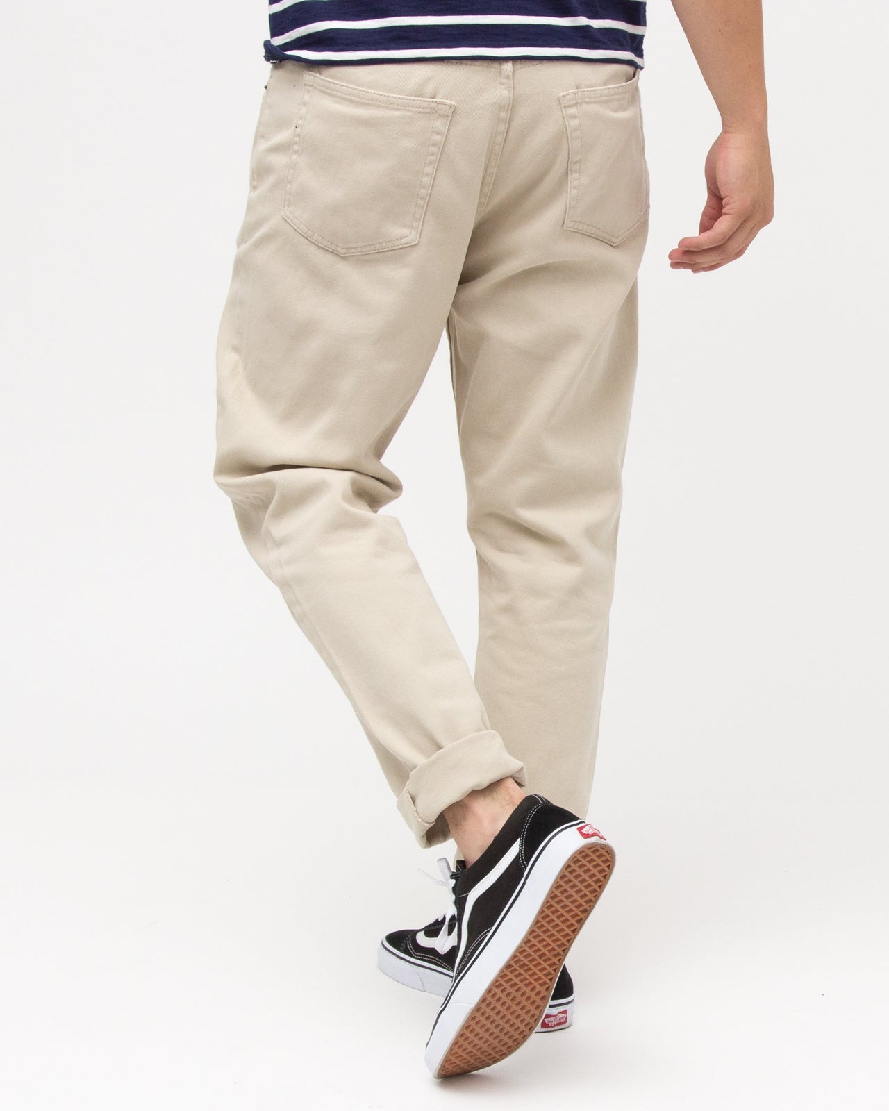Garment Dye taper Denim - Color: Natural | Beige