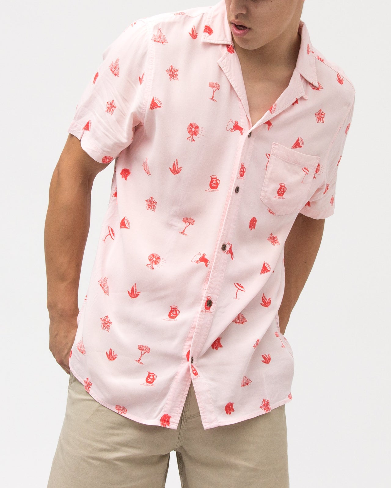 Solstice Shirt - Color: Faded Pink | Pink