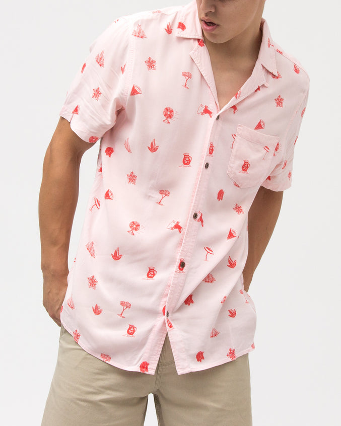 Solstice Shirt - Color: Faded Pink | Pink