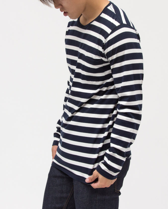 Simples Long Sleeve Tee - Color: Dirty Denim | Blue