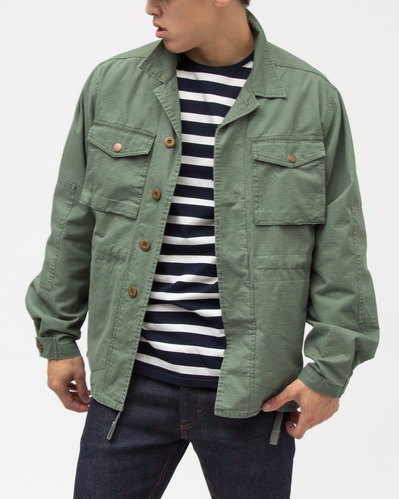 Combatant Shirt Jacket - Color: Combat | Green