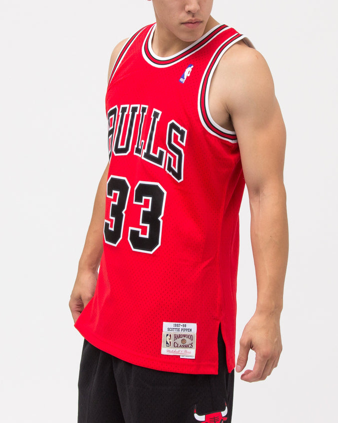 Scottie Pippen Chicago Bulls Swingman Jersey - Color: Red | Red