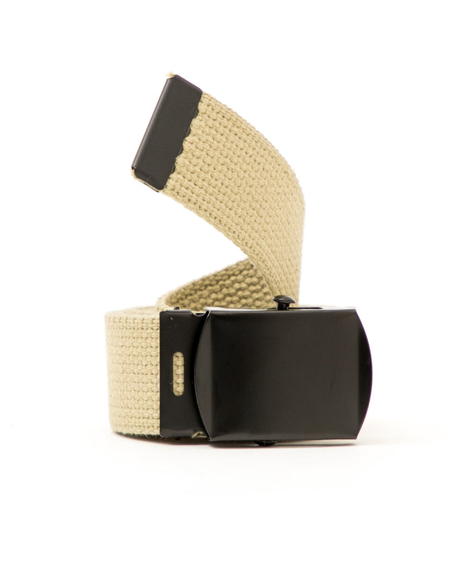 Web Belt - Color: Khaki/Black | Beige