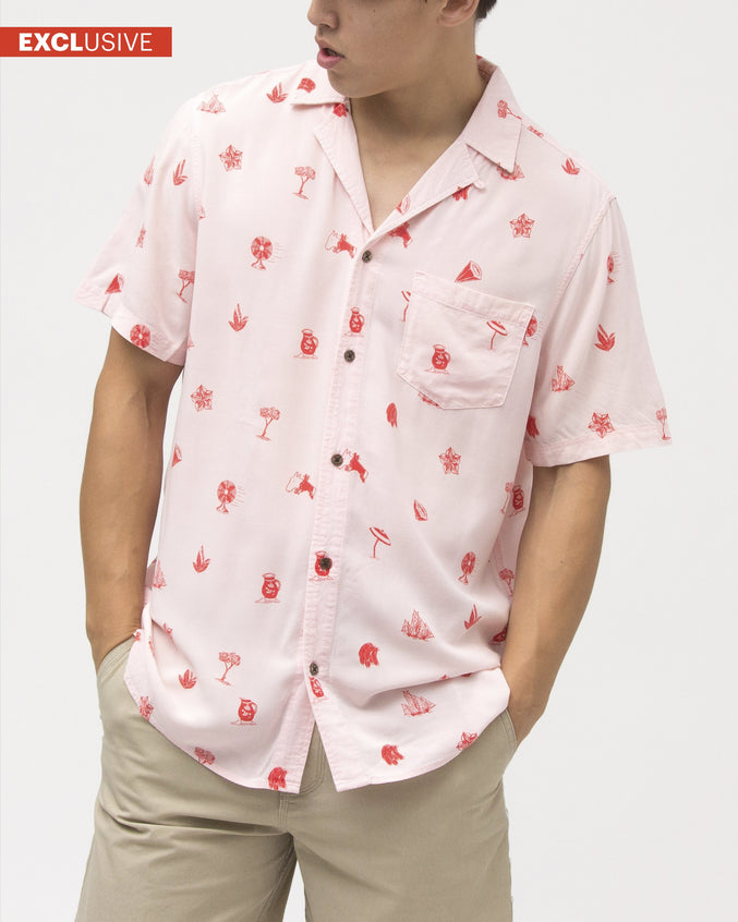 Solstice Shirt - Color: Faded Pink | Pink