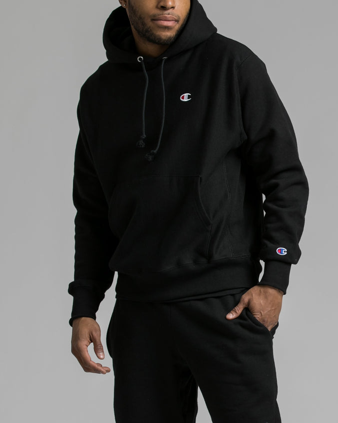 Reverse Weave Hoody - Color: Black | Black
