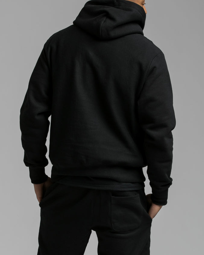 Reverse Weave Hoody - Color: Black | Black