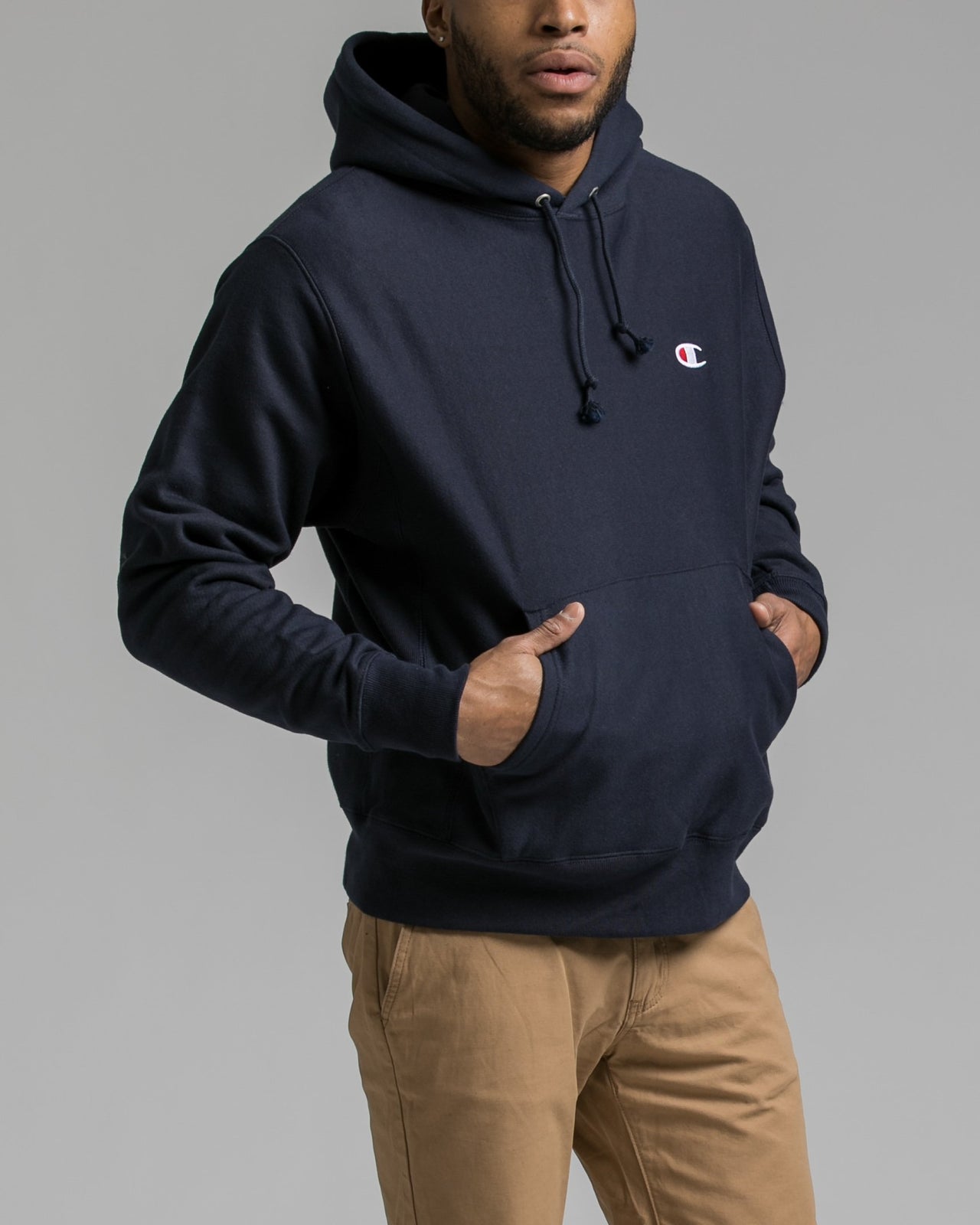 Reverse Weave Hoody - Color: Navy | Blue