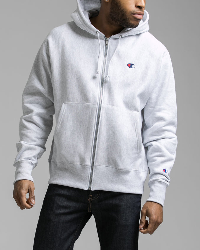 Reverse Weave® Full Zip Hoodie - Color: GFS Silver Grey | Grey