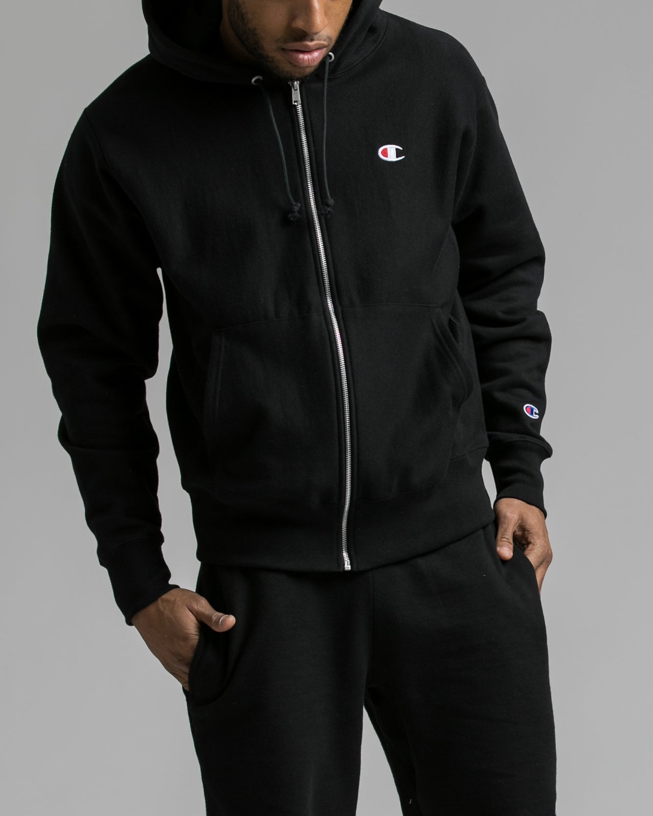 Reverse Weave® Full Zip Hoodie - Color: Black | Black