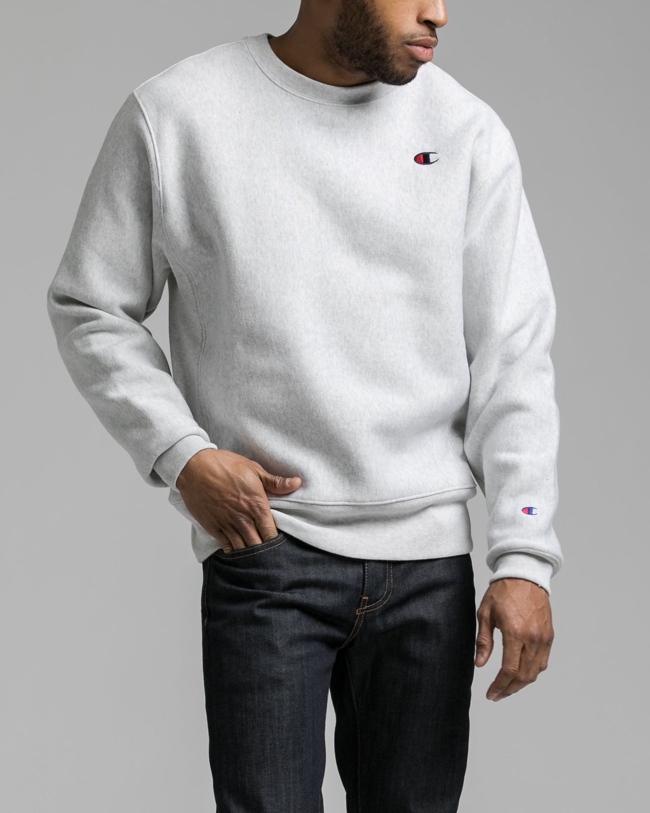 Reverse Weave Sweatshirt - Color: Silver Grey | Gray