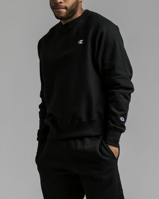 Reverse Weave Sweatshirt - Color: Black | Black