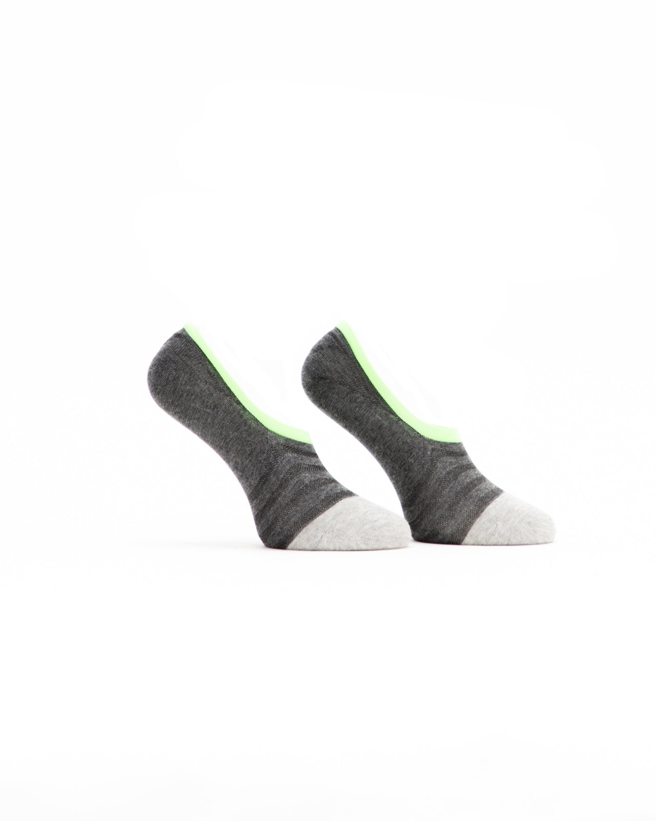 No Show Sock - Color: Charcoal/Multi | Gray