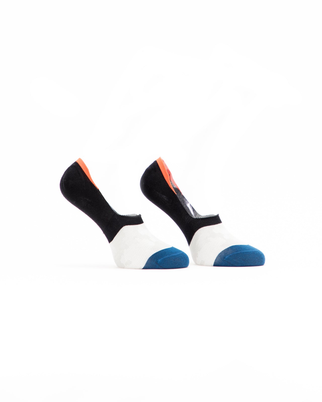 No Show Sock - Color: Black/White/Blue | Multi