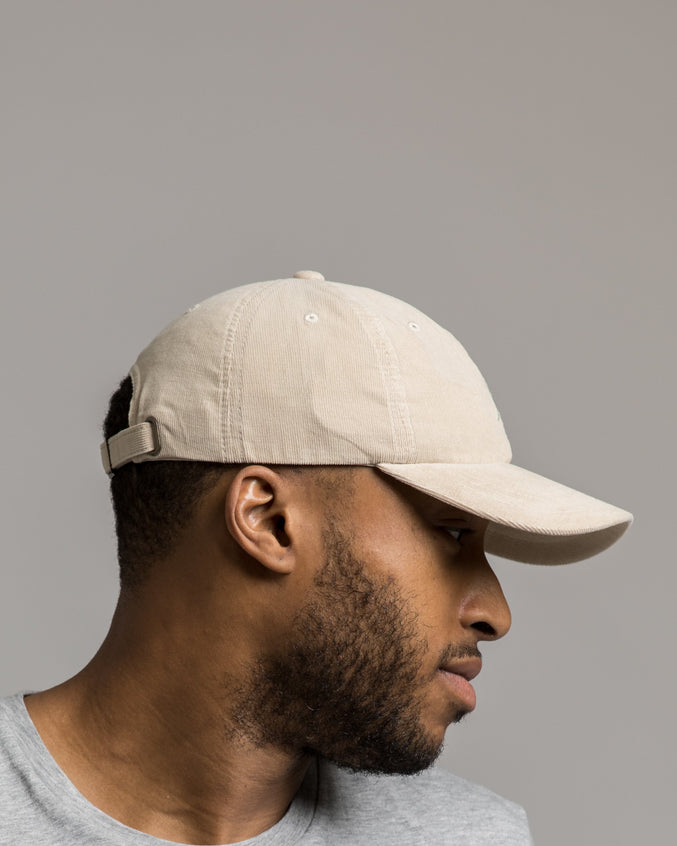 Corduroy Script Visor - Color: Sand | Beige