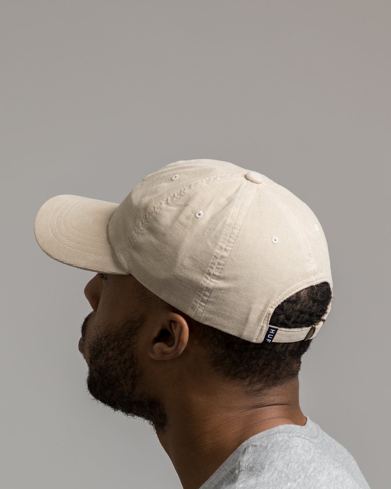 Corduroy Script Visor - Color: Sand | Beige