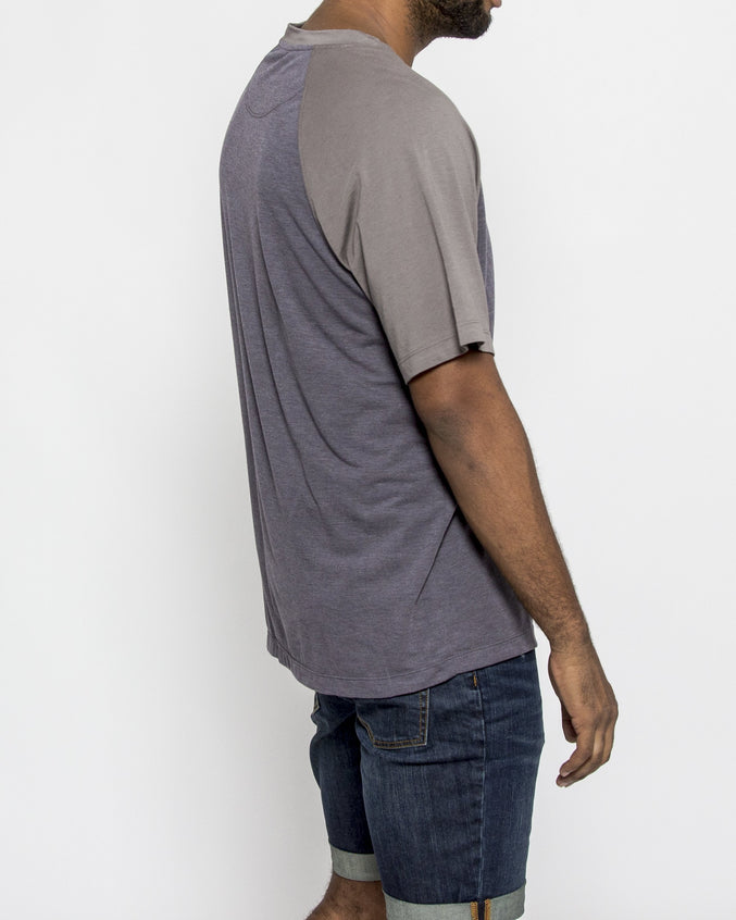 Open Neck Raglan - Color: Charcoal | Gray