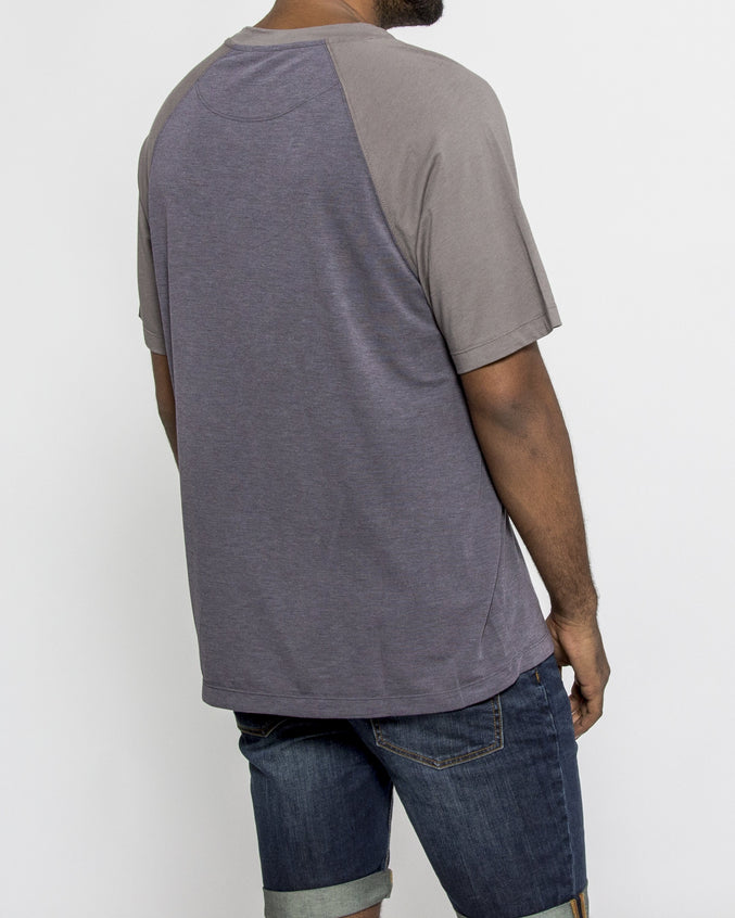 Open Neck Raglan - Color: Charcoal | Gray