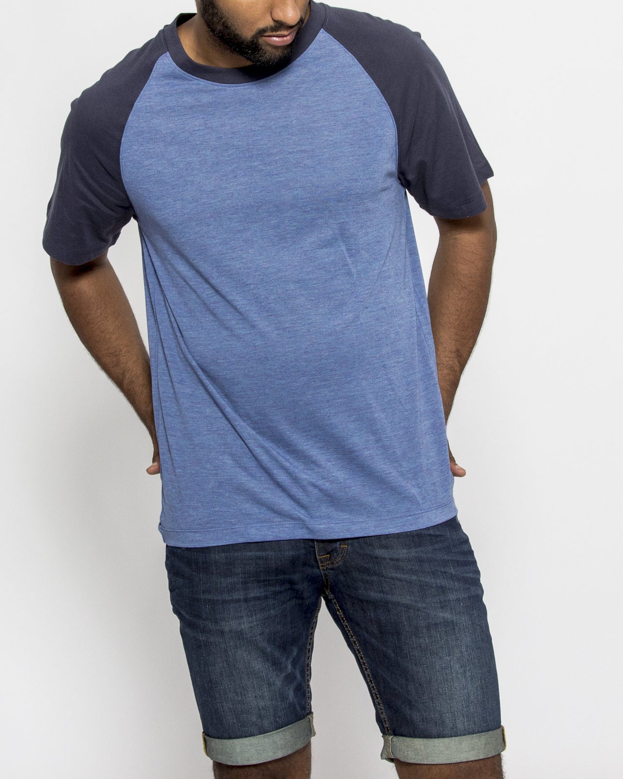 Open Neck Raglan - Color: Navy | Blue